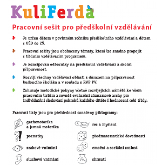 KuliFerda (5–7 let) - SADA pracovních sešitů