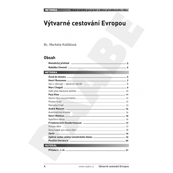 PDF publikace – Výtvarné cestování Evropou