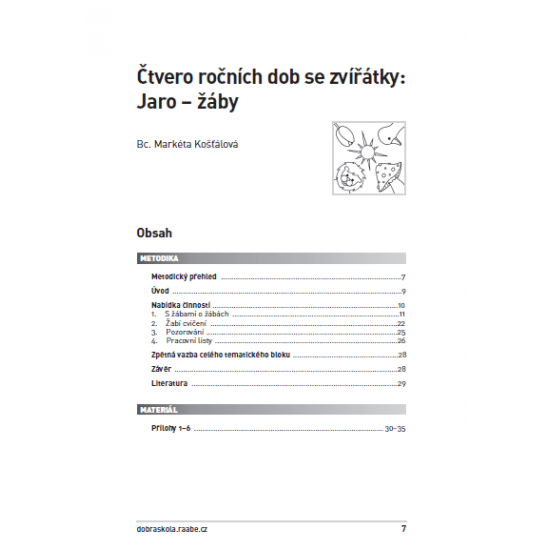 Rok v mateřské škole v činnostech – JARO