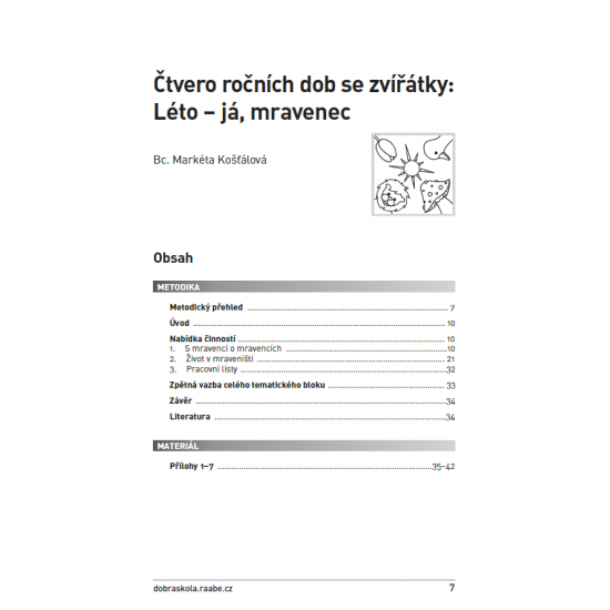 Rok v mateřské škole v činnostech – LÉTO