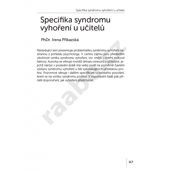 Učitel a syndrom vyhoření