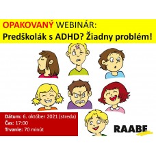 Předškolák s ADHD? Žádný problém!| Lektorka webináře: Mgr. Zuzana Kuncová