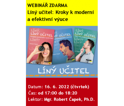 WEBINÁŘ ZDARMA: Kroky k moderní a efektivní výuce - Líný učitel