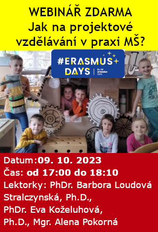 WEBINÁŘ ZDARMA: Jak na projektové vzdělávání v praxi mateřské školy? WEBINÁŘ ZDARMA: Jak na projektové vzdělávání v praxi mateřské školy?