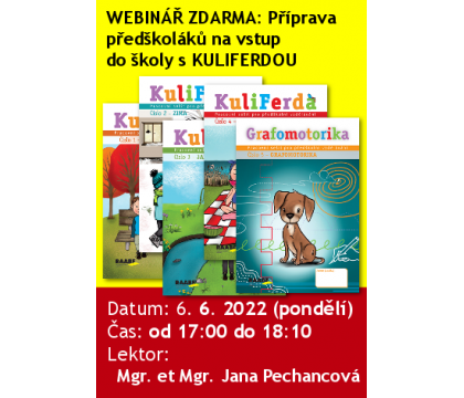 WEBINÁŘ ZDARMA: Příprava předškoláků na vstup do školy s KuliFerdou