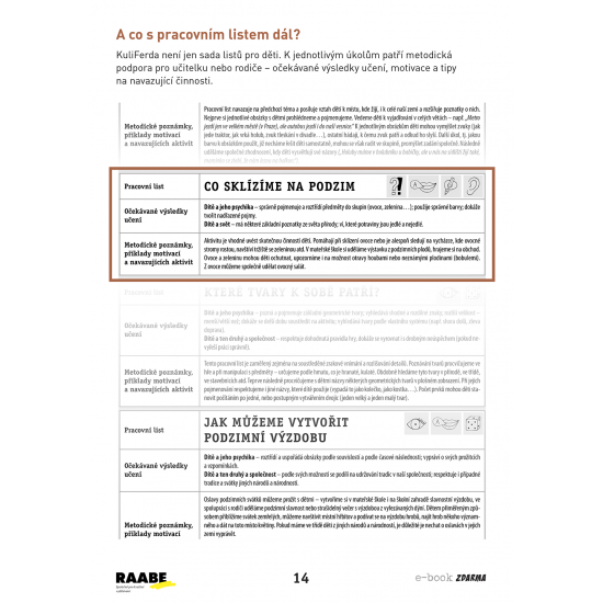 E-book - Podzim v mateřské škole - ZDARMA