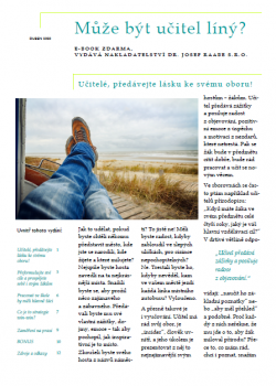 E-book - Může být učitel líný? - ZDARMA