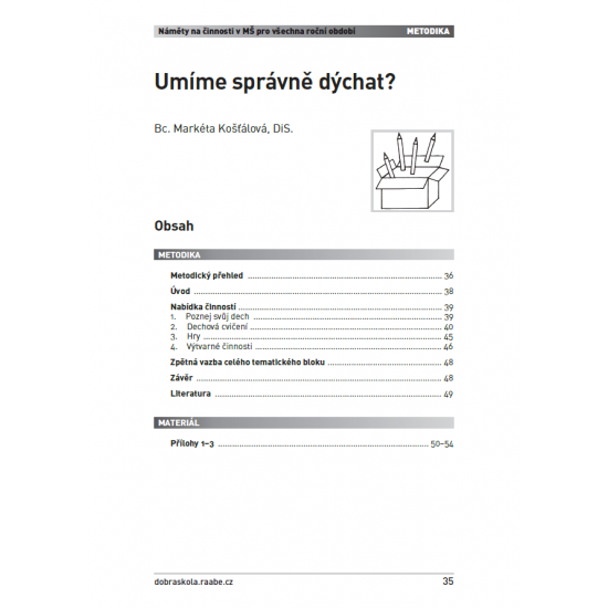 Rok v mateřské škole v činnostech – JARO