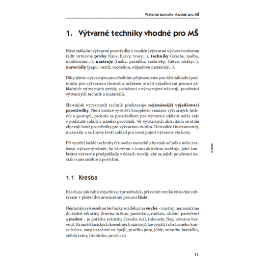 Výtvarné náměty a techniky v předškolním vzdělávání