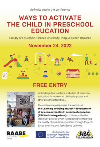 CONFERENCE WAYS TO ACTIVATE THE CHILD IN PRESCHOOL EDUCATION CONFERENCE WAYS TO ACTIVATE THE CHILD IN PRESCHOOL EDUCATION
