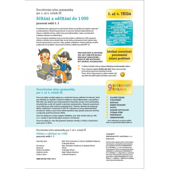 Sčítání a odčítání do 1000 - 3. a 4. ročník ZŠ