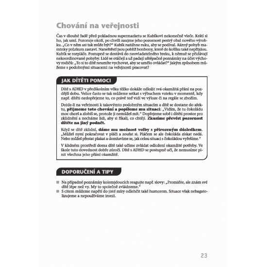 Předškolák s ADHD - Chování a komunikace