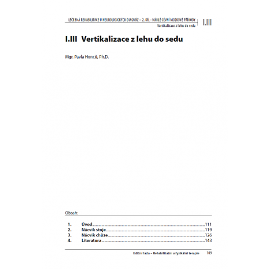 Léčebná rehabilitace u neurologických diagnóz – 2. díl