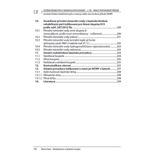 Léčebná rehabilitace u neurologických diagnóz – 2. díl