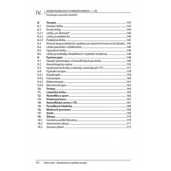 Léčebná rehabilitace ve vybraných oborech - 1. díl
