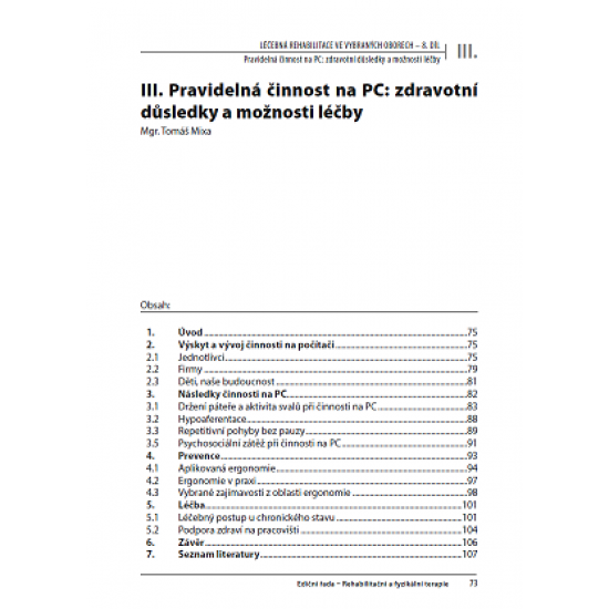 Léčebná rehabilitace ve vybraných oborech - 2. díl
