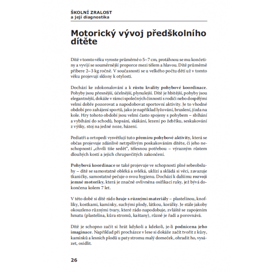 Školní zralost a její diagnostika
